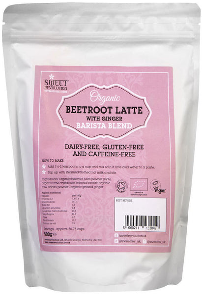 Organic Beetroot Latte With Ginger